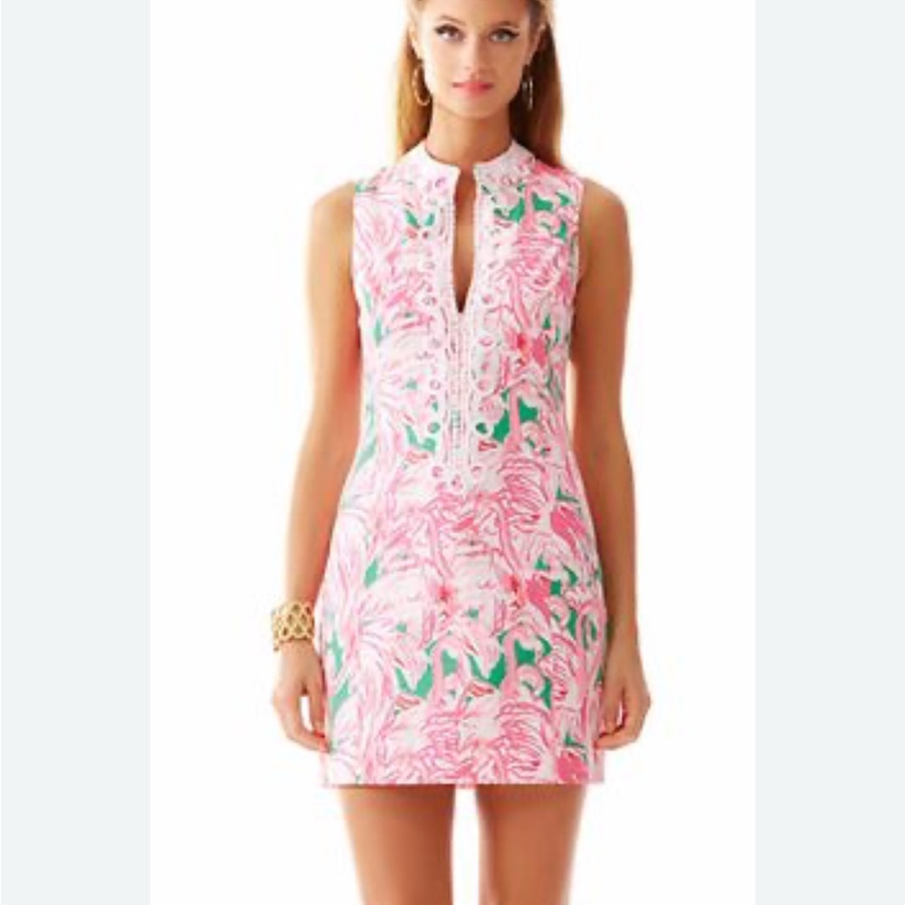 Lilly Pulitzer Alexa Flamingo Shift Dress